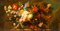 Ramo de flores, década de 1800, pintura al óleo, enmarcado, Imagen 2