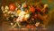 Mazzo di fiori, XIX secolo, Dipinto ad olio, Incorniciato, Immagine 3