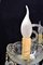 Lámpara de araña veneciana vintage pequeña de cristal con cuatro luces, años 80, Imagen 5