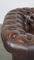 Poltrona Chesterfield spaziosa in pelle di vacchetta fiammata marrone scuro, Regno Unito, Immagine 10