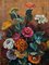 Picquet, Still Life Bouquet of Flowers, 20th Century, Oil on Panel, Framed 7