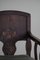 Hand Carved Armchair in Oak & Velvet, 1939 10