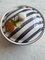 Large Blue and White Stripey Serving Dish with Lid by Laurie Gates 7