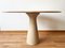 Postmodern Cream Off White Marble Dining Table with Pedestal Base from Angelo Mangiarotti, 1970s, Image 5