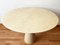 Postmodern Cream Off White Marble Dining Table with Pedestal Base from Angelo Mangiarotti, 1970s 2