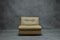 Modular Leather & Chromed Metal Sofa 2