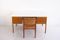 Vintage Eichenholz Schreibtisch mit Weißer Tischplatte 8