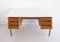 Vintage Oak Writing Desk with White Top 3
