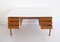 Vintage Oak Writing Desk with White Top, Image 3