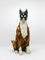 Statue Sculpture Taille Réelle en Majolique Boxer Dog en Céramique Vernie, Italie, 1970s 14