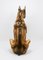 Boxer Dog Lebensgroße Majolika Statue Skulptur aus Glasierter Keramik, Italien, 1970er 17