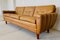 Dänisches Vintage Art Deco Sofa aus Hellbraunem Leder von Svend Skipper für Skipper, 1970er 9