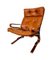 Mid-Century Scandinavian Oddvin Rykken Cognac Leather Chair, 1970s 12