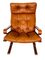 Mid-Century Scandinavian Oddvin Rykken Cognac Leather Chair, 1970s 4