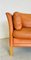 Mid-Century Danish 2 Seater Light Cognac Leather Sofa from Mogens Hansen, Image 3