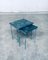 Tavolini ad incastro postmoderno fatti a mano di J. Berdou, Francia, anni '80, set di 2, Immagine 33