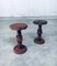 Brutalist Hand Crafted Side Table Set in the style of Charles Dudouyt, France, 1940s, Set of 2, Image 21