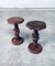 Brutalist Hand Crafted Side Table Set in the style of Charles Dudouyt, France, 1940s, Set of 2 9