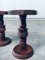 Brutalist Hand Crafted Side Table Set in the style of Charles Dudouyt, France, 1940s, Set of 2 16