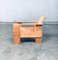 De Stijl Movement Dutch Pine Crate Chair attributed to Gerrit Rietveld, 1960s 25