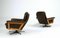 Vintage Mid-Century Danish Leather Swivel Chair Set attributed to Sigurd Ressel, 1970s, Set of 2 2