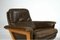 Juego de silla giratoria danesa Mid-Century vintage de cuero atribuido a Sigurd Ressel, años 70. Juego de 2, Imagen 6
