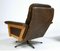 Vintage Mid-Century Danish Leather Swivel Chair Set attributed to Sigurd Ressel, 1970s, Set of 2 5