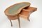 French Kidney Shaped Leather Top Desk, 1930s, Image 4