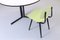 Round Black and White Dining Table by Hein Salomonson for Ap Originals, 1950s, Image 8