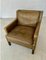 Mid-Century Danish Thams Club Chair in Olive Green Leather by Georg Thams, 1960s, Image 11