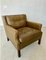 Mid-Century Danish Thams Club Chair in Olive Green Leather by Georg Thams, 1960s 5