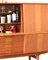 Danish High Cabinet in Teak with Sliding Doors and Bar Cabinet, 1960s 14