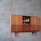 Danish High Cabinet in Teak with Sliding Doors and Bar Cabinet, 1960s, Image 3