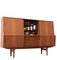 Danish High Cabinet in Teak with Sliding Doors and Bar Cabinet, 1960s 12