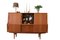 Danish High Cabinet in Teak with Sliding Doors and Bar Cabinet, 1960s 11