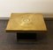 Coffee Table in Engraved Brass and Agate Stone, 1970s 5