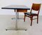 Vintage Danish Teak and Chromed Table & Chair Set, 1970s, Set of 2 10
