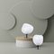 White Etched Murano Glass Table Lamp by Bottega Veneziana 3