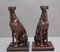 Geschnitzte Greyhounds aus Eiche, 1920er, 2er Set 14