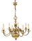 Vintage Ormolu Brass Chandelier with 8 Arms, 1960s, Image 1