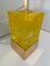 Italian Art Deco Style Yellow Murano Cube Glass Table Lamps , 2000s, Set of 2 15