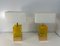 Gelbe Italienische Tischlampen aus Muranoglas im Art Deco Stil, 2000er, 2er Set 3