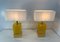 Italian Art Deco Style Yellow Murano Cube Glass Table Lamps , 2000s, Set of 2 9