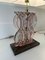 Rosa Muranoglas Tischlampen im Art Deco Stil, 2000er, 2er Set 12