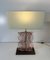 Lampes de Bureau Style Art Déco en Verre de Murano Rose, 2000s, Set de 2 8