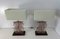 Art Deco Style Pink Murano Glass Table Lamps, 2000s, Set of 2 4