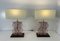 Lampes de Bureau Style Art Déco en Verre de Murano Rose, 2000s, Set de 2 7