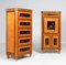 Louis XVI Style Chinoiserie Secretary and High Chest, Set of 2 9
