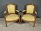 Late 19th Century Louis XVI Cabriolet Armchairs in Beech, Set of 2 1