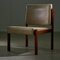 Angular Teak and Leather Chair with Copper Details, 1970s 29